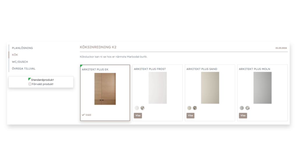 HomeRuns tillvalsbutik hos CA Fastigheter