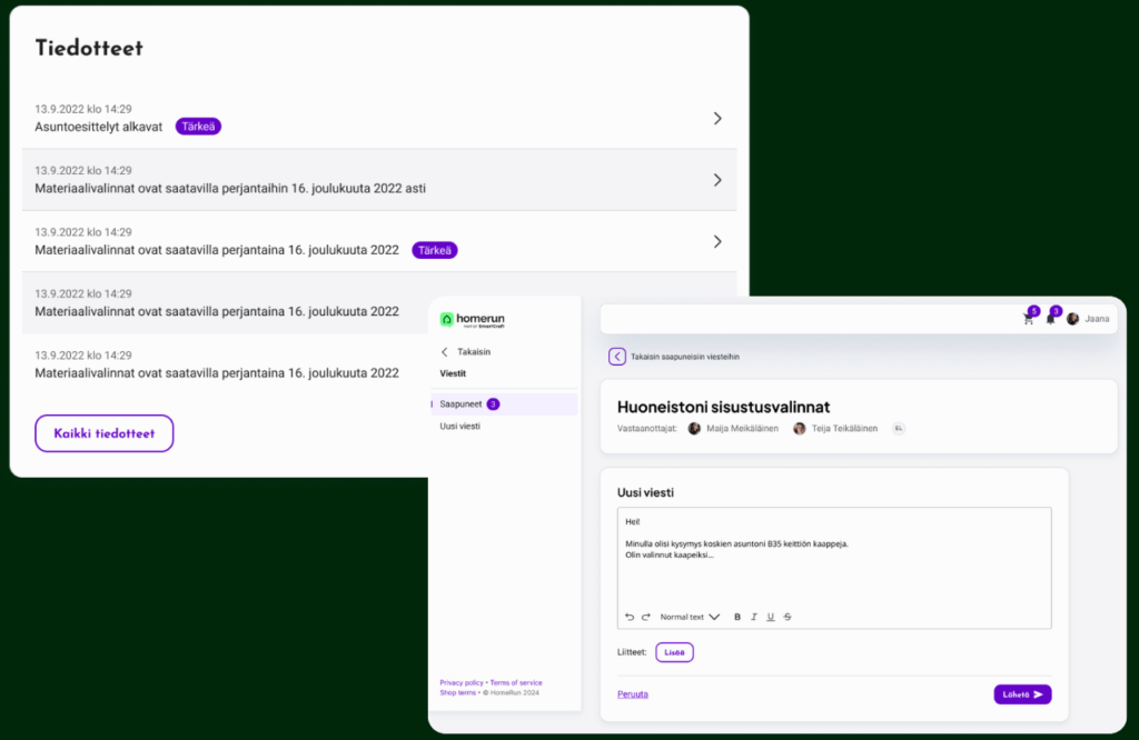 Kaikki asukasviestintä yhdessä paikassa